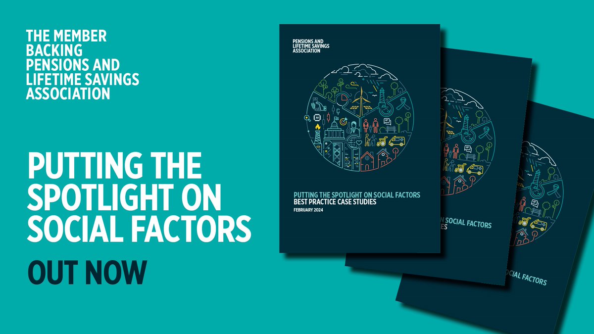 We have launched Putting the spotlight on social factors – best practice case studies to demonstrate successful approaches for schemes. Click the link below to read now:

plsa.co.uk/Policy-and-Res…

#PLSA #pensions #PLSAinvest24