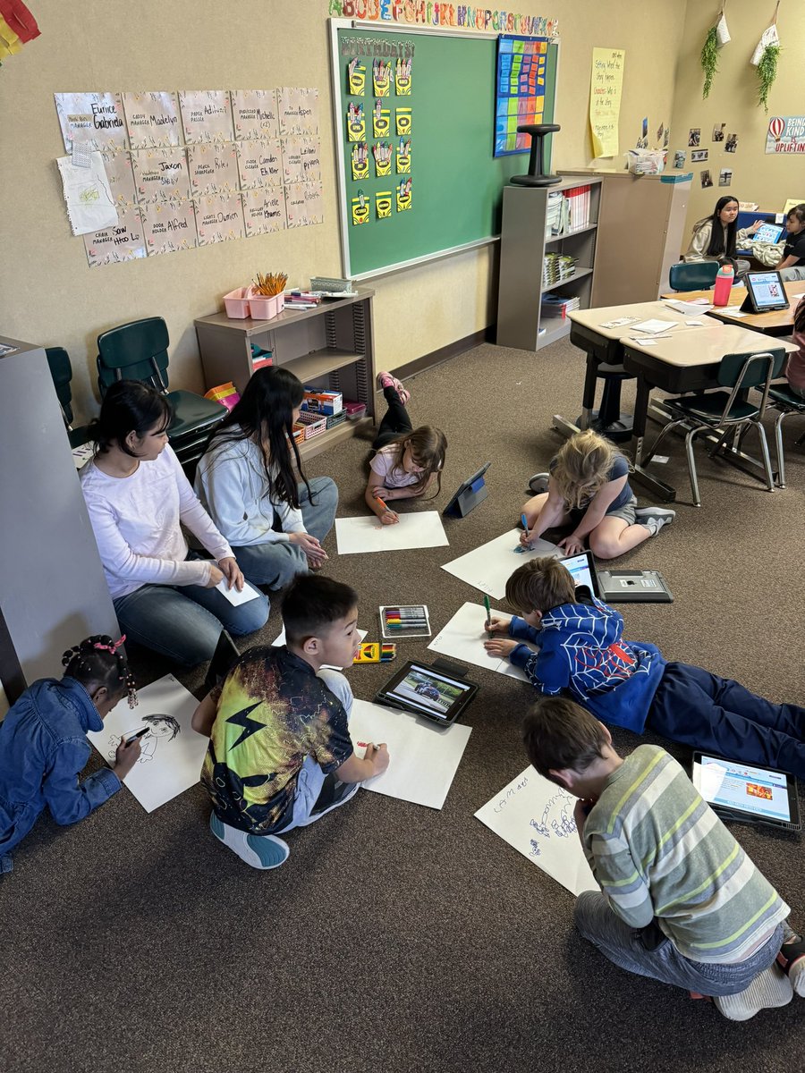 OPSJoeJacoby's tweet photo. Thrilled to welcome our @OPS_NathanHale Thrive Club friends to @OPS_Springville! Our 1st grade Eagles and their middle school mentors are diving into literacy and building lasting relationships. 📚✨ #ThriveClub #Literacy #Community https://t.co/qIWjoUCaTw