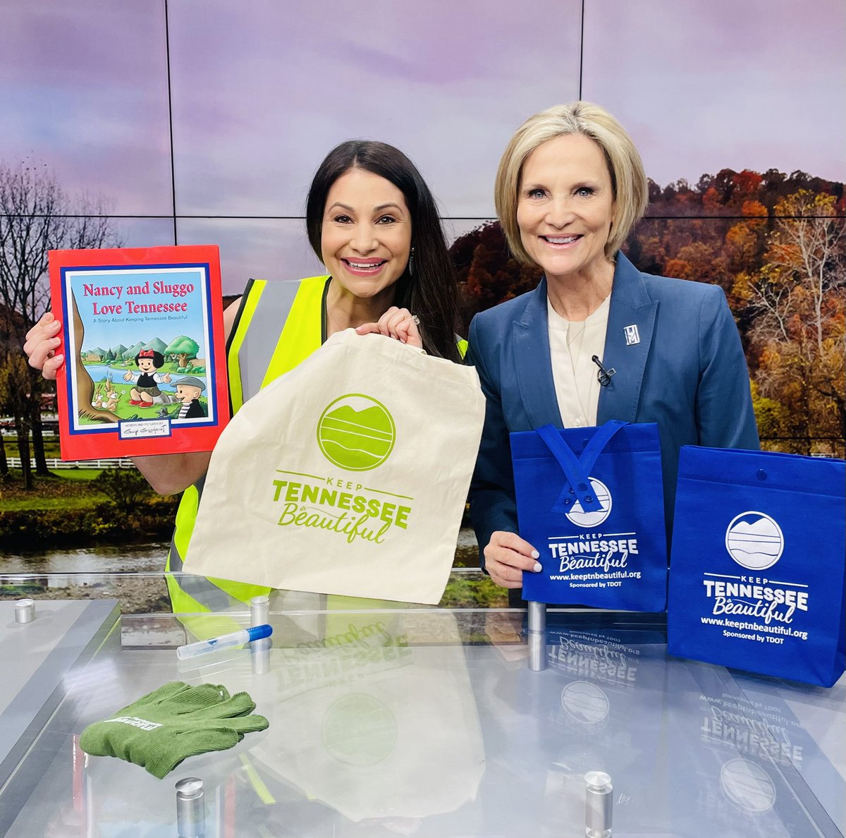 Yesterday was a busy but, productive day in Nashville.  I enjoyed visiting with business leaders from across our state and stopping in at WKRN Local at 2 to share about Keep Tennessee Beautiful Month beginning Friday, March 1!