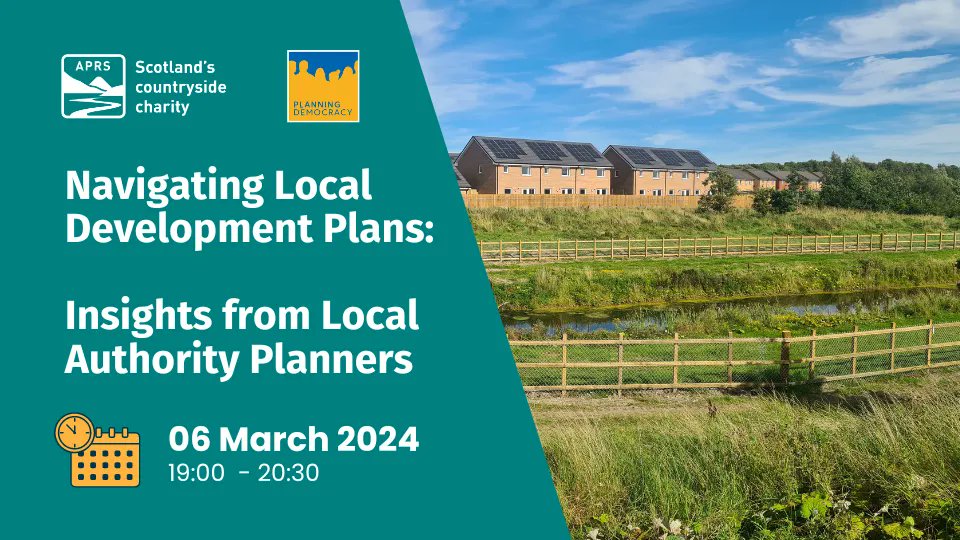 📢One week to go! 📢 Our next webinar with @PlanDemoc will be a real insider's view of the planning system. With guest speakers from @improvserv and @AngusCouncil Secure your space or rewatch our previous webinars. ➡️aprs.scot/event/joint-we…