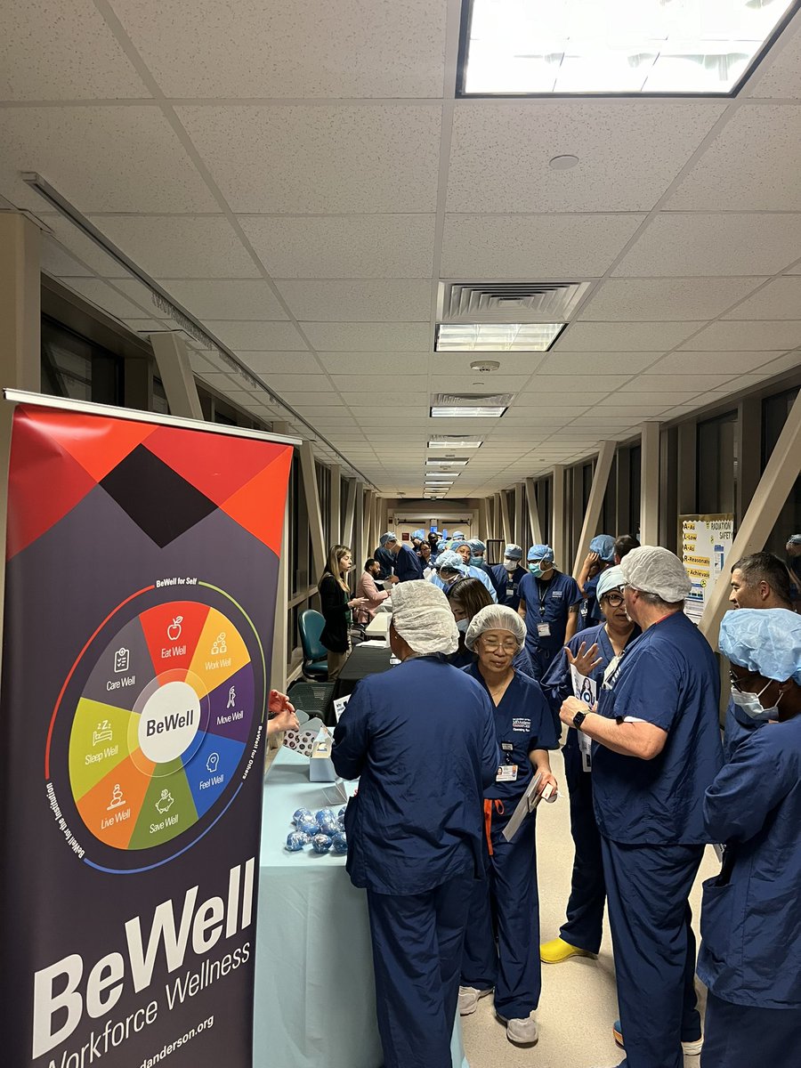 Thank you <a href="/MDAndersonNews/">MD Anderson Cancer Center</a> Peri Operative team for welcoming #BeWell to your wellness fair this morning! Kicking off the day with a focus on wellness alongside such a committed group is truly uplifting.