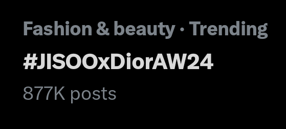 JISOONATION's tweet photo. We've officially less than 1 hour to get our goal, so give me 500 replies ‼️

JISOO THE HUMAN DIOR
#JISOOxDiorAW24 
#ParisFashionWeek https://t.co/JDS9ygfiua