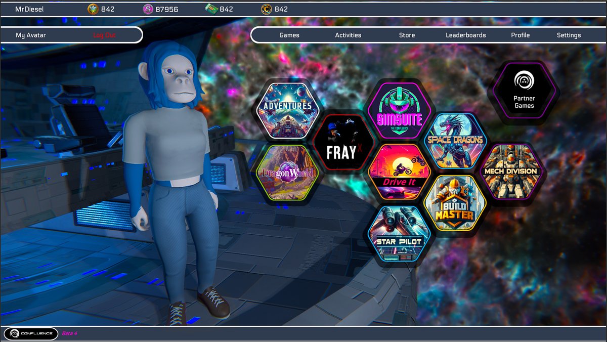 MattVegh's tweet photo. The #Confluence will soon release its latest patch featuring many awesome new game modes.
You will notice a #PartnerGames HoneyComb and that is for projects who wish to be part of our Universe. We'll build the game levels for your community to play.
Contact me for details. https://t.co/4V9K8yekdu