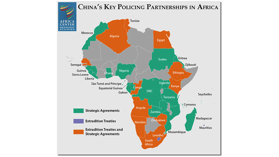 SlapMaps's tweet image. Map of Chinese influence in Africa.