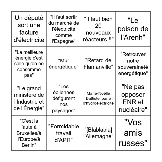 Nezim Tandjaoui (@nezim.bsky.social) (@nezimtj) on Twitter photo Avec <a href="/ThomasChemel/">Thomas Chemel</a>, on vous a concocté un bingo aux petits oignons pour le débat en séance cet aprèm sur les suites données à la commission d'enquête souveraineté énergétique 😎 A vos grilles ! Avec <a href="/ThomasChemel/">Thomas Chemel</a>, on vous a concocté un bingo aux petits oignons pour le débat en séance cet aprèm sur les suites données à la commission d'enquête souveraineté énergétique 😎 A vos grilles !