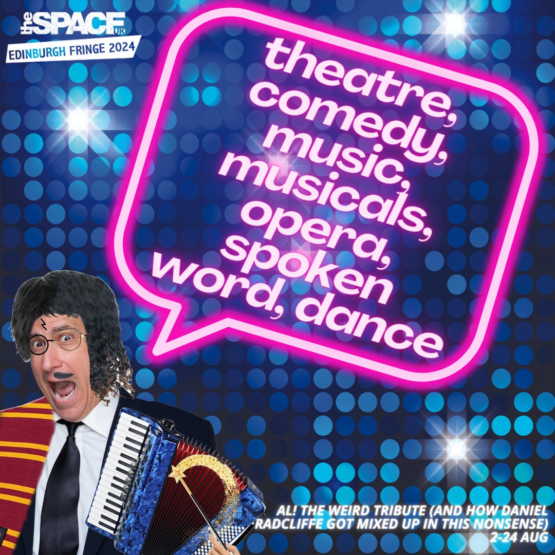 There's a ton of different genres at theSpaceUK this year - comedy, theatre, music, opera, musicals, spoken word and dance - it's like a festival in itself.🤣🎸 Don't miss out - grab your tickets now and let the Fringe fun begin! 🎟️🎉 Tix here ---> edfringe.com