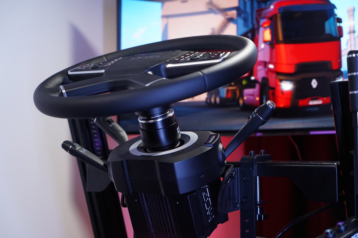 moza_racing's tweet photo. MOZA TSW Wheel

✅ Four-spoke design with a standard 400mm diameter
✅ Tailor-made for truck/farm sims
��� Microfiber leather grips with hand stitching
✅ 4mm-thick aerospace-grade aluminum alloy frame
✅ 14 short-travel RGB backlit buttons
✅ Customizable RPM LED Light
✅ LED colors: 16.7 million
✅ All-aluminum quick release
✅ Two aluminum thumbwheels
✅ Two ultra-thin joysticks
✅ Dual-mode communication
✅ Compatible with all MOZA bases; works with 3rd party bases via the MOZA hub
✅ Optional truck mount (available now!)
✅ Optional multi-function stalk (coming soon)

https://t.co/NpB3MfxpEh

#moza #mozaracing #trucksim #mozatruckwheel #availablenow #trucksimulator #truckgaming #farmingsimulator #farmingsim #EuroTruckSimulator #FarmingSimulator #BusSimulator #simwheel