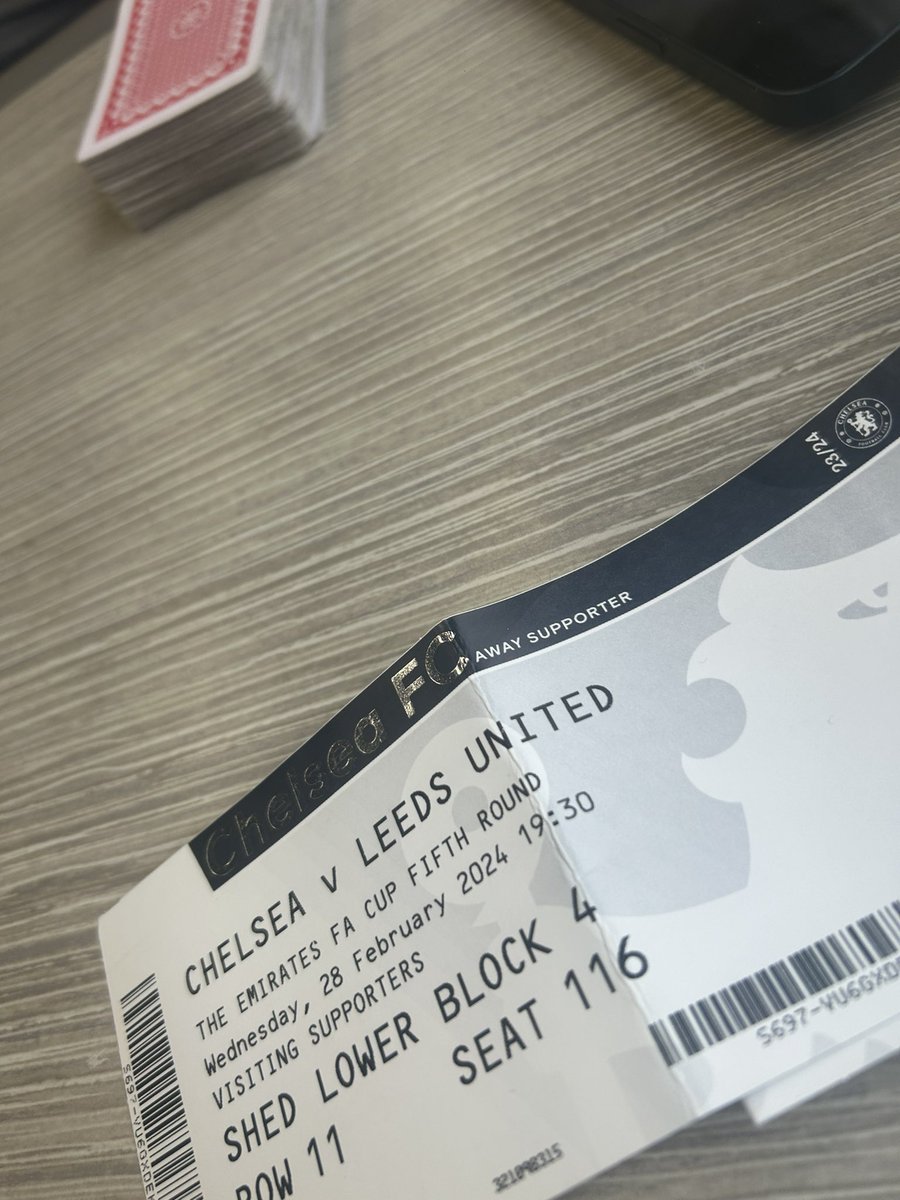 Chelsea (A) let’s have it