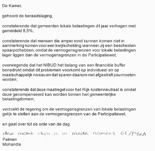 Susanne Schilderman (@s_schilderman) on Twitter photo Vandaag dienen <a href="/NwSocContract/">Nieuw Sociaal Contract</a> en <a href="/gl_pvda/">GroenLinks-PvdA</a> een motie in om de grens voor kwijtschelding van gemeentelijke belasting gelijk te trekken met de participatiewet. Mooi dat er in de Tweede Kamer aandacht is voor het belang van een financiële buffer bij mensen! Net zoals in <a href="/RaadUtrecht/">Gemeenteraad Utrecht</a> Vandaag dienen <a href="/NwSocContract/">Nieuw Sociaal Contract</a> en <a href="/gl_pvda/">GroenLinks-PvdA</a> een motie in om de grens voor kwijtschelding van gemeentelijke belasting gelijk te trekken met de participatiewet. Mooi dat er in de Tweede Kamer aandacht is voor het belang van een financiële buffer bij mensen! Net zoals in <a href="/RaadUtrecht/">Gemeenteraad Utrecht</a>