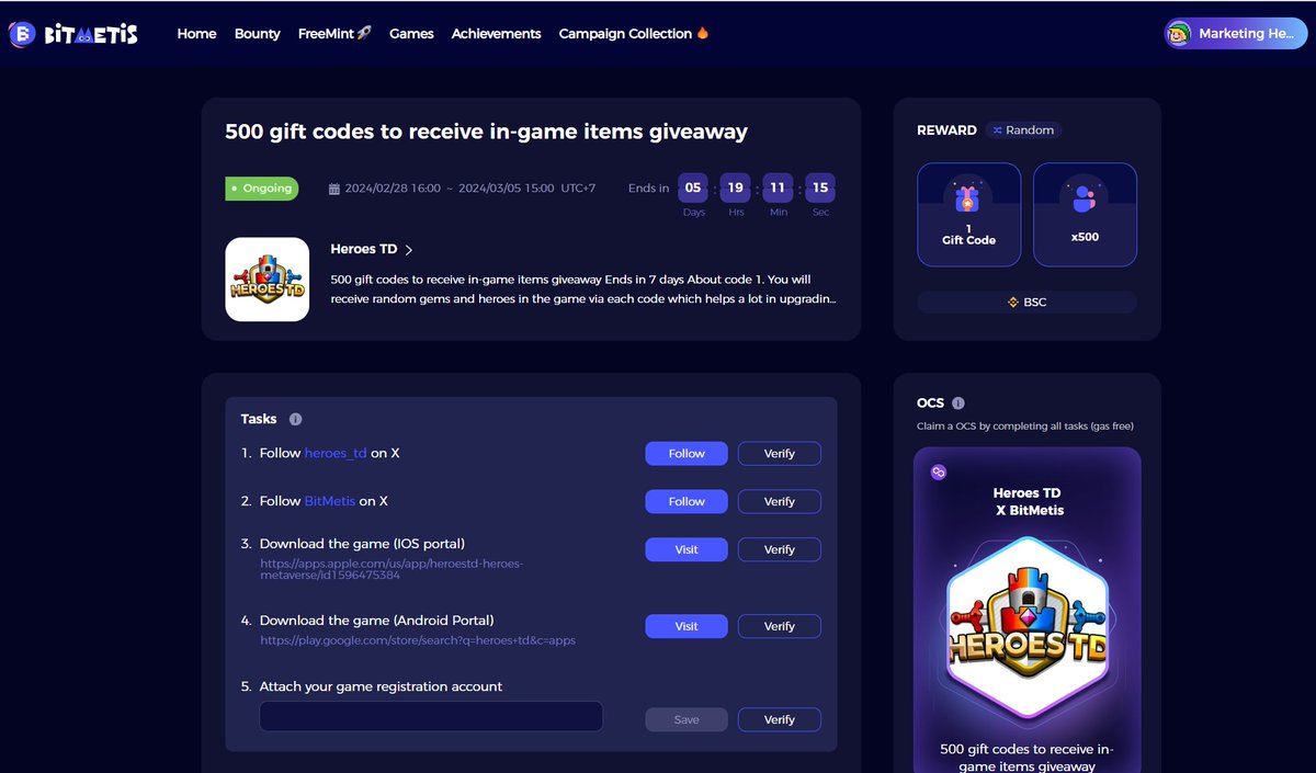 heroes_td's tweet photo. A gift from the connection of Heroes TD x BitMetis

Follow and rt to receive valuable gifts from our combination
👉https://t.co/r6keDYXlFK
🔔 Don't forget to Subscribe to update the latest information
🙌 #BitMetisxHeroesTD #GamingRevolution #HTD #HeroesTD #Bitmetis https://t.co/0KHMaJBc5L