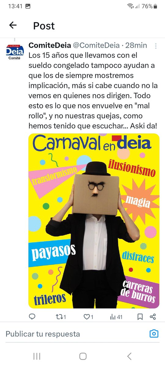 <a href="/ComiteDeia/">ComiteDeia</a> como cuando los de arriba te intentan colar que con cuatro manos se puede seguir haciendo un periódico y una web 'de calidad', y te piden esfuerzo, compromiso y 24 horas disponible! Eso sí, con sueldos ridículos que no llegan a 1.400 euros! Y congelados desde 2013