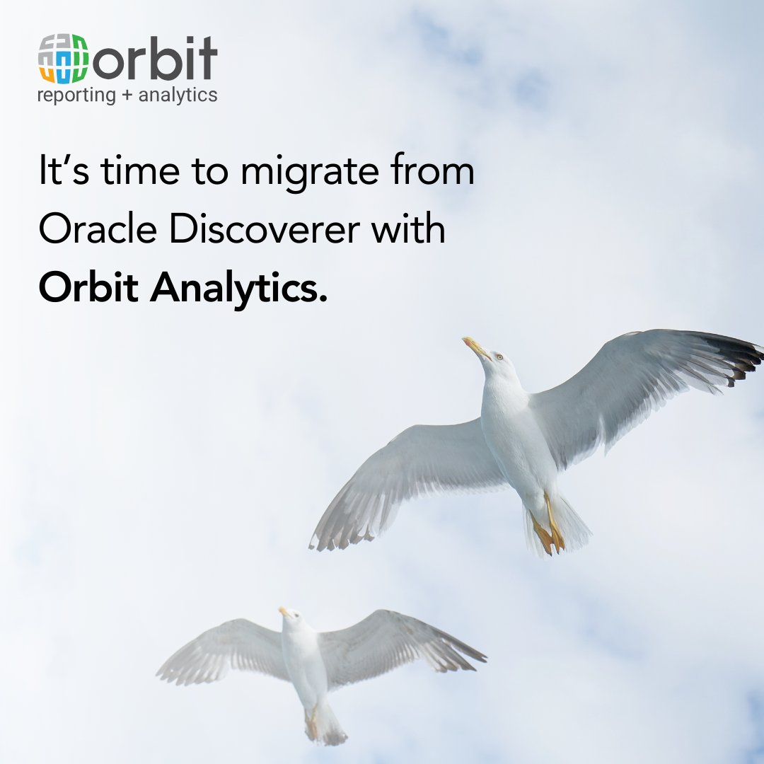 OrbitAnalytics's tweet image. You don&apos;t have to pause operations during your #OracleDiscoverer reporting tool transition. Orbit includes an Oracle #Discoverermigration assistant for a swift and seamless conversion of all reports, ensuring rapid implementation. hubs.la/Q02mvV4R0
#OrbitAnalytics