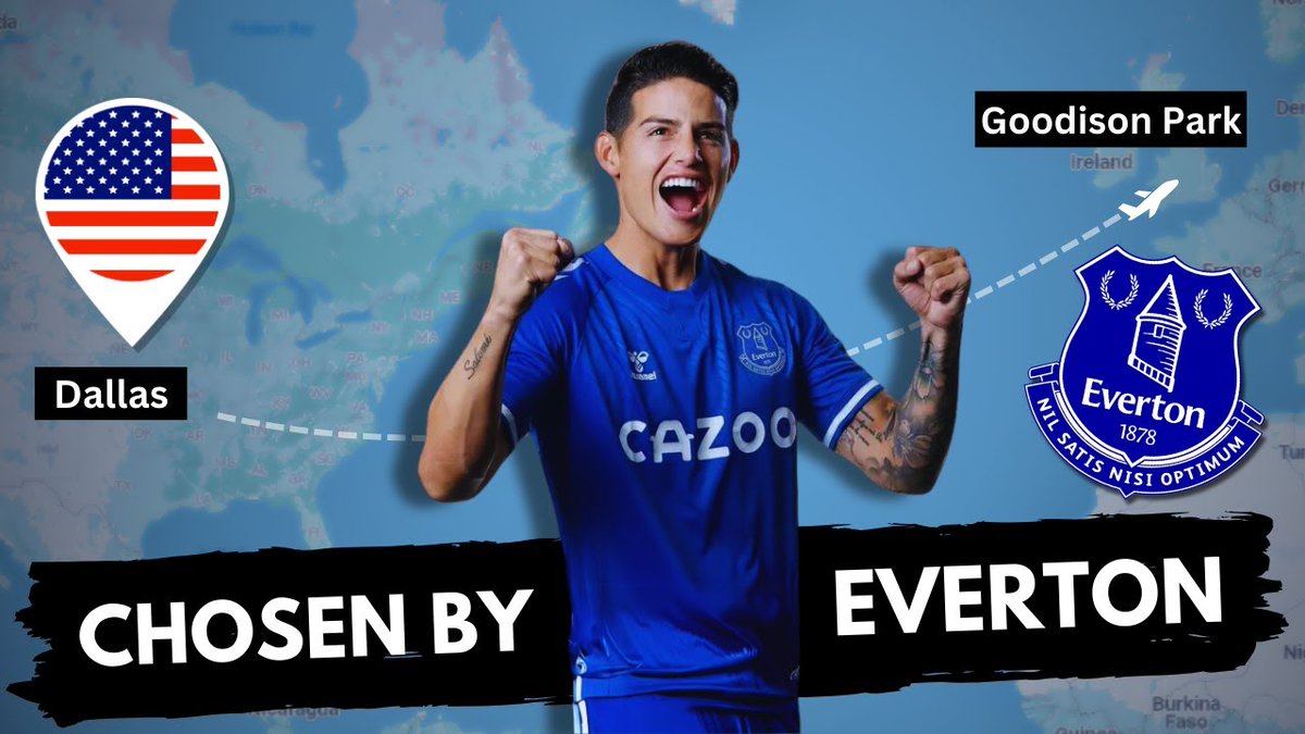 Four years ago, <a href="/jamesro/">James Rosales 🕶</a> from Dallas, Texas, was starting to become more intrigued by the Premier League 🇺🇸⚽️

Then James Rodriguez signed for Everton, @GrandOldTeam shared a tweet and from that moment, he was 'chosen'.

Here's the incredible story: youtu.be/W8ZO5HJd8F8