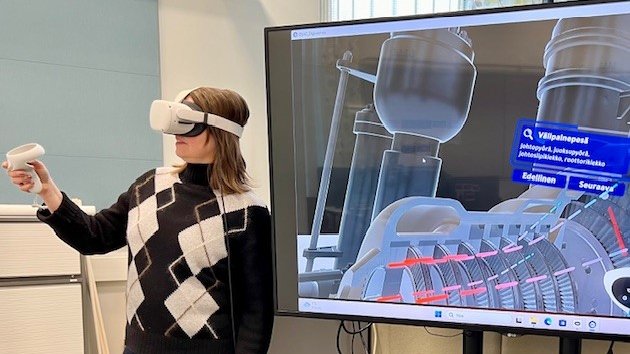 Pääsin töissä kokeilemaan uutta Digivoimala 3D/VR-oppimisympäristöä, jossa voi tutustua voimalaitokseen ja sen osiin virtuaalisesti. Olipa siisti kokemus!