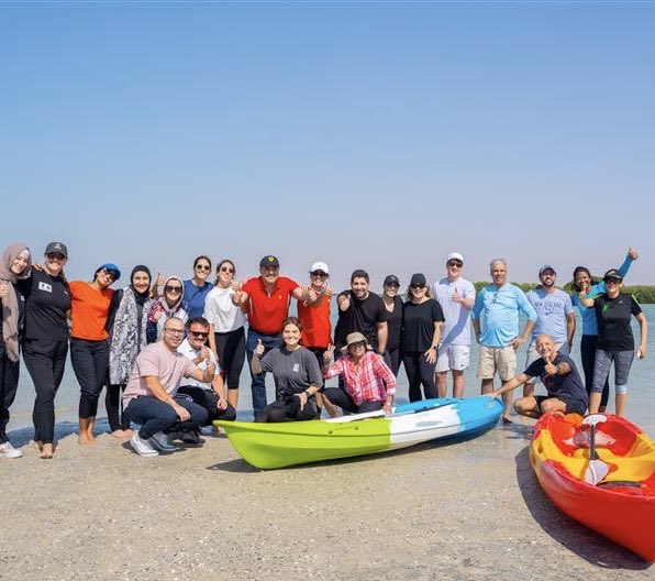 Our people engaged in an incredible day out on the field at UAE's #UmmAlQuwain’s Mangrove beach! Mangroves are nature's way to providing effective decarbonization solutions. As highly effective carbon sinks, they play a crucial role in sequestering and storing atmospheric carbon