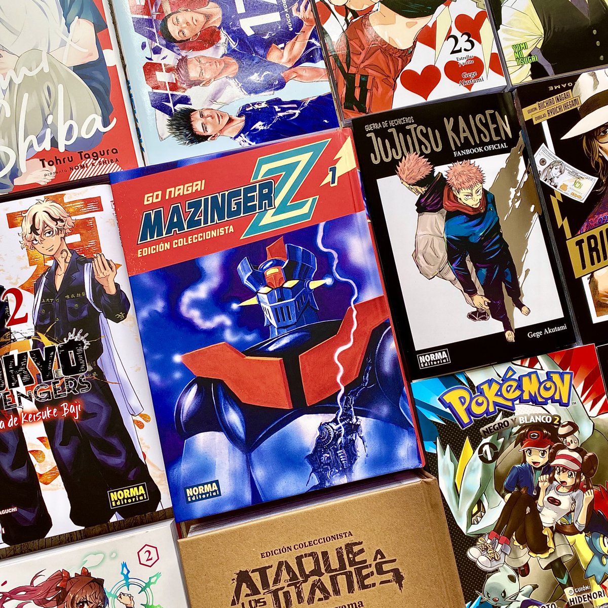 NormaEditorial's tweet photo. Hoy llegan a las librerías nuestras novedades de marzo de @NormaEdManga 📚. Os traemos muchas obras espectaculares y el regreso de un clásico... 

🤖 MAZINGER Z (Ed. Colec.) 1
👹 JUJUTSU KAISEN FANBOOK
⚔️ ATAQUE A LOS TITANES (Ed. Colec.) 2

¡Y MÁS!

 https://t.co/o1tVv6C7yt https://t.co/CR9ly1nSWL