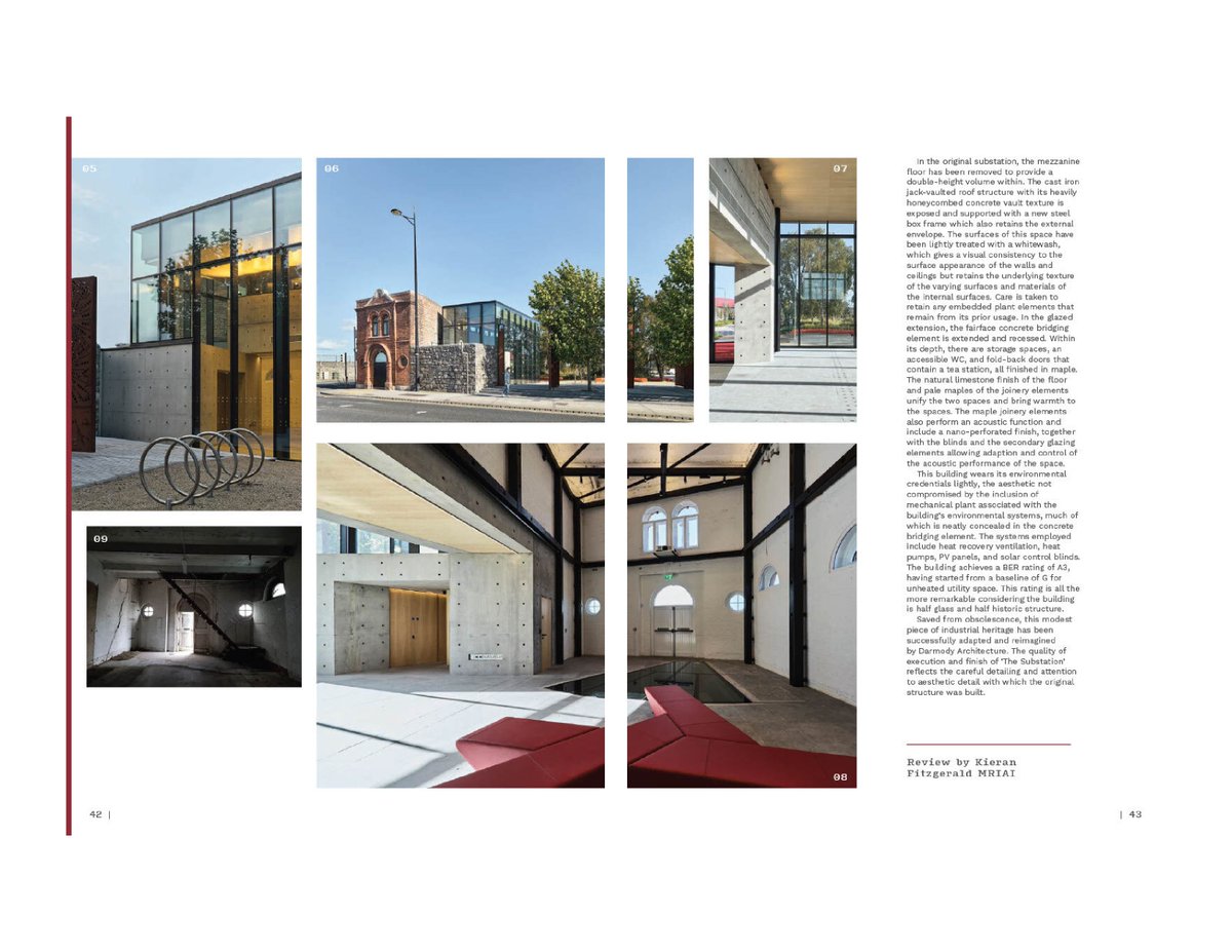 Uncover 'Electric Delight' in the newest RIAI Architecture Ireland magazine! Associate @Kieran_fitzG MRIAI as he reveals 'The Substation', a stunning addition by @DarmodyArch to Dublin Port Precinct. Experience the blend of heritage and innovation. 🔗 mola.ie/news/electric-…