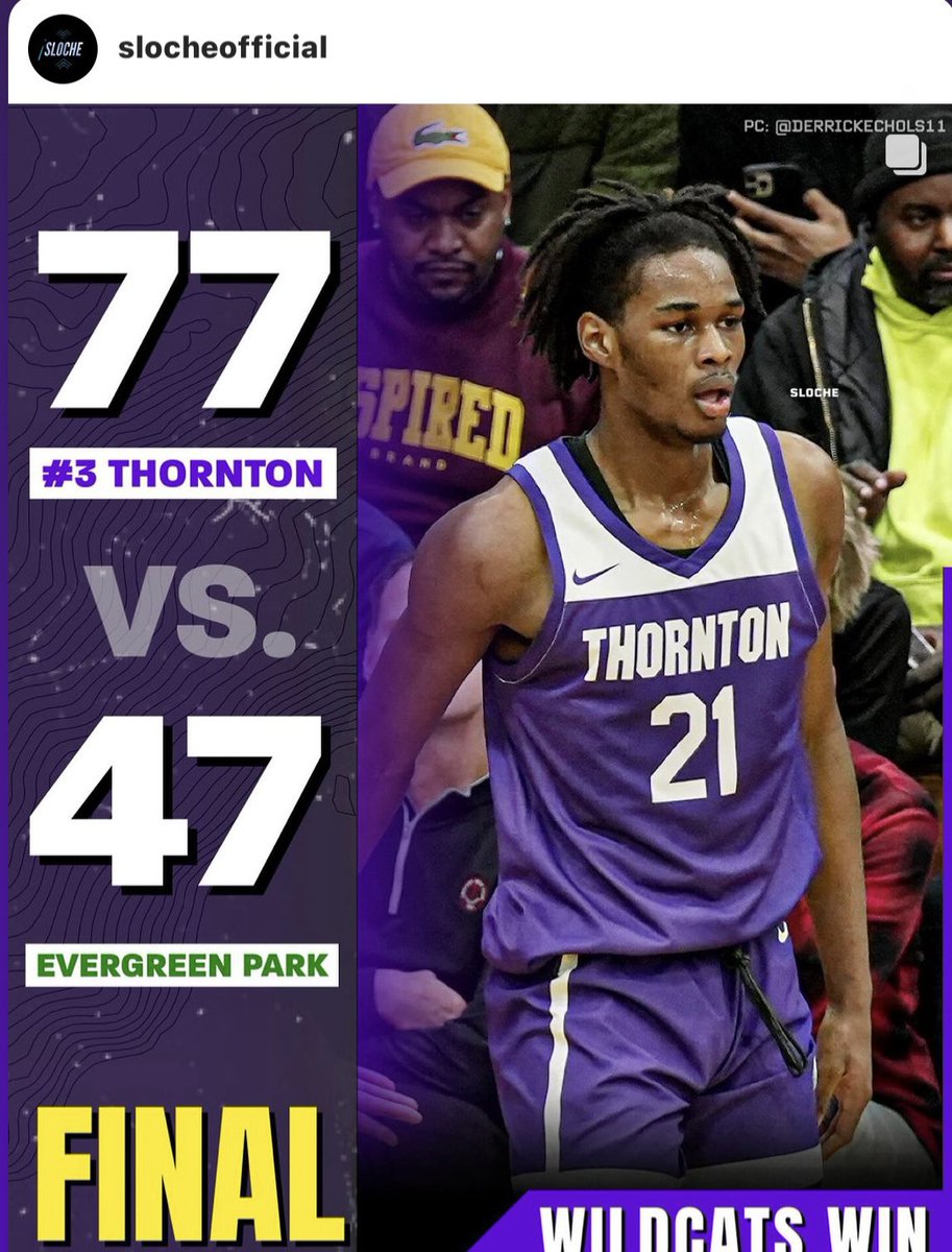ThorntonBBall's tweet image. With last night 77-47 win over Evergreen Park.
Harvey Thornton Wildcats advances to the IHSA 3A Sweet/Super 16 taking on the winner of tonight’s contest between Brother Rice/Marian Catholic at Thornton

#TTHS