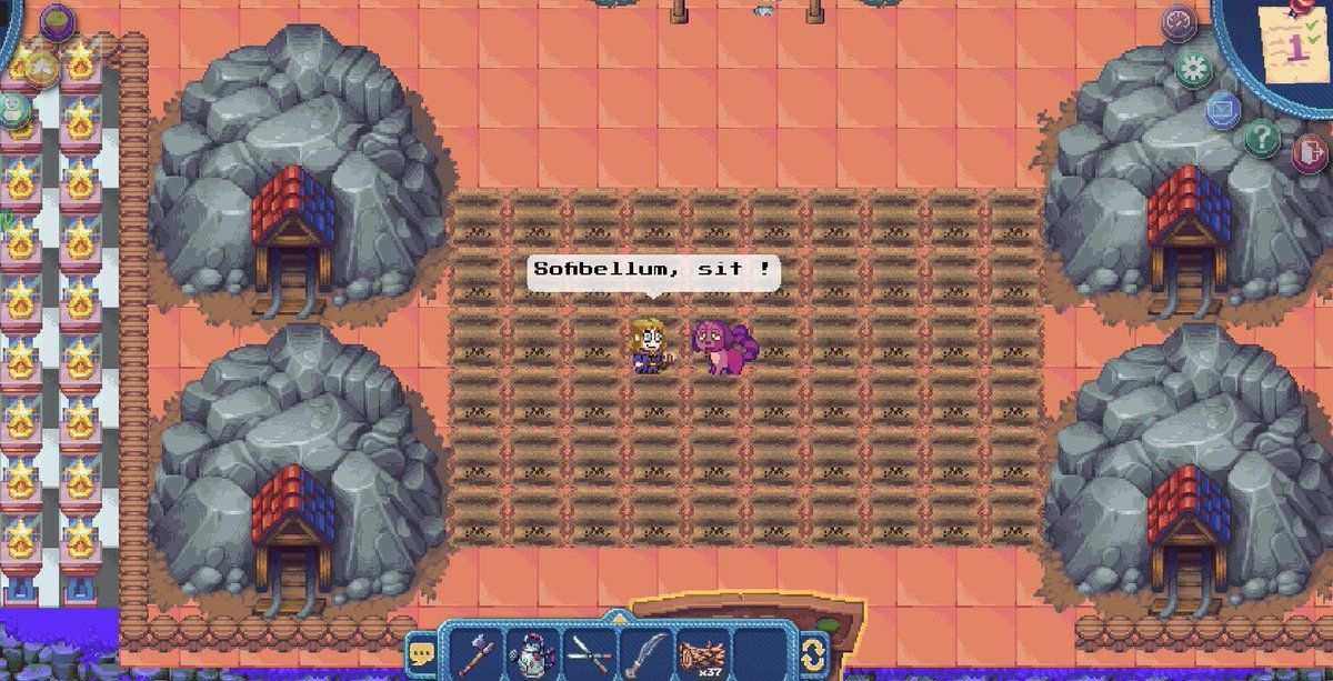 KovarPolkaUTR's tweet photo. Just got my pixel pet in @pixels_online ! It’s such a good dog, I’m teaching it some tricks right now at 719 #ONEGuild https://t.co/ICKsYEUq2f