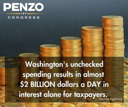 Would you keep spending money that you don't have? I wouldn't! Maybe we should sign up Congress for a Dave Ramsey class. #penzoforthepeople #americafirst #AR3 #penzoforcongress #republican