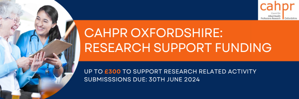 📢Attention AHPs interested in research!📢 Secure funding for your projects with our Research Support Award, offering up to £300. Don't miss this opportunity to advance your research!🚀 ⏰Deadline: 30/06/23 👉Apply now: docs.google.com/document/d/1KV… #ResearchFunding #CAHPR