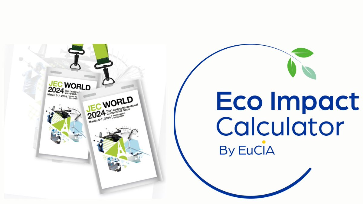 #JECWorld2024: Meet EuCIA on booth 6P120 & find out about: ✅Eco Impact Calculator, the free #LCA tool for #composites ✅EuCIA’s initiatives to advance the #circularity of composite materials ✅@refresh_eu's solutions for #recycling wind turbine blades. tinyurl.com/33xhc6kc