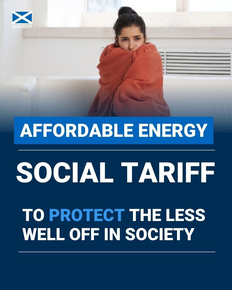 The Energy Minister supports an @advicedotscot call for action to help householders who remain in fuel poverty and struggling with energy debt and bills. @GillianMSP has written to @energygovuk seeking a reduced social tariff for vulnerable users. More - bit.ly/SocTariff