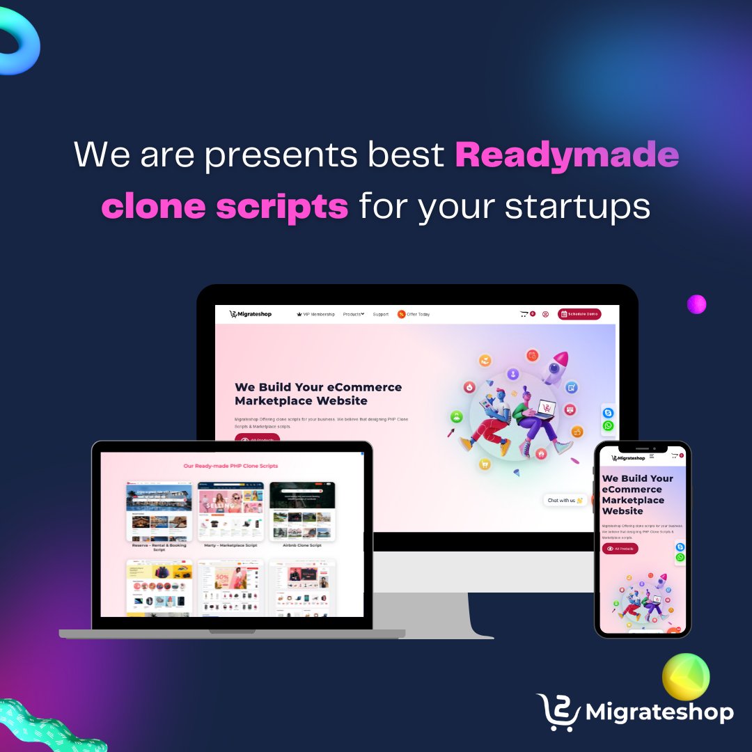 migrateshop's tweet image. 🔥 Explore our collection of top-notch #readymadeclonescripts and kickstart your online #business in no time! 🚀 Check out our catalog today! Visit: migrateshop.com/featured-produ…

#migrateshop #marketplace #scripts #wordpress #themes #startups