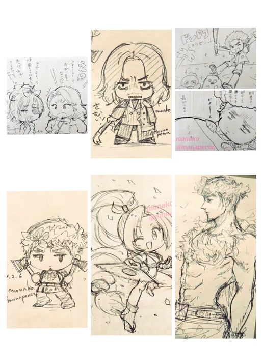 #今月描いた絵を晒そう 
もうそんな時期?!早い😂
🐉8をやりながらちょこちょこラクガキ 