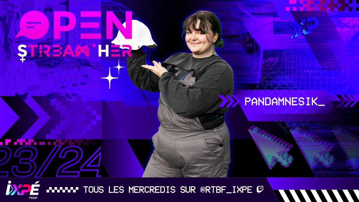 RTBF_iXPe's tweet photo. Et c'est partiiii pour l'#Openstream de @Pandamnesik en partenariat avec @Stream_Her !🐼
De 14h à 17h sur https://t.co/kaekXwUMEK 🔥 https://t.co/ASSXINrEVb
