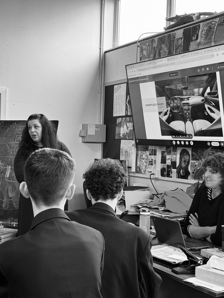Huge thanks to Nicola Fox who presented to Yr10 discussing her incredible career as a Colour, Material &amp; Finish Designer. Their eyes were opened to the endless possibilities of careers with Art &amp; Design. We were all simply in awe of her work &amp; journey,so many great conversations!