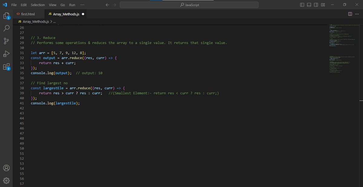 Joy__Khatri's tweet image. 🚀 Day 8 in the JavaScript galaxy: Unveiled the magic of Array Methods! 🪄🌌 From pushing and popping to filtering, mapping and reducing. 💻✨
#javascript
#JavaScriptJourney
#ArrayMagic
#CodingExplorer
#CodingJourney
#CodingEvolution
#codinglife