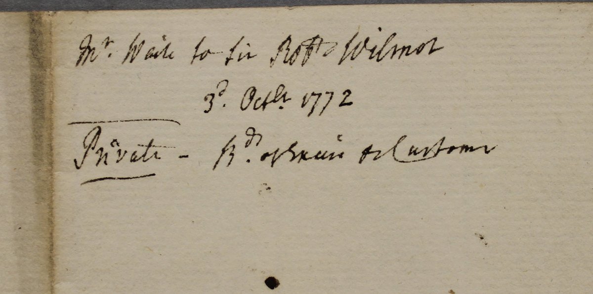 What made this note from 1772 to Sir Robert Wilmot so dangerous that it is labelled 'Most secret and to be burned'? We're not sure, but it seems to concern Sir George Macartney, then Chief Secretary for Ireland, being kept in the dark… 
#EYASecrets