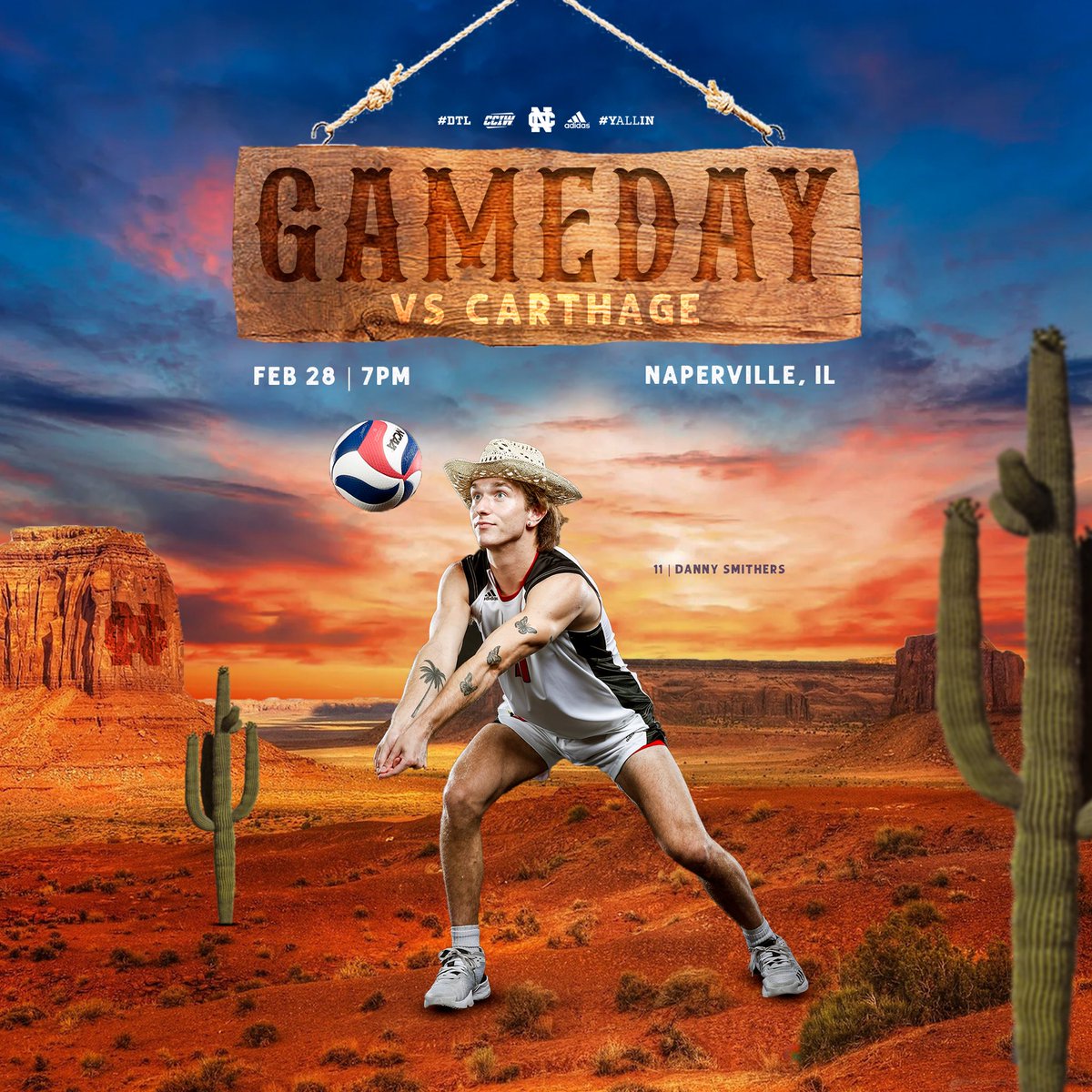 Home on the range! Wear WHITE!!!

7 pm vs Carthage.

#YALLin #DTL