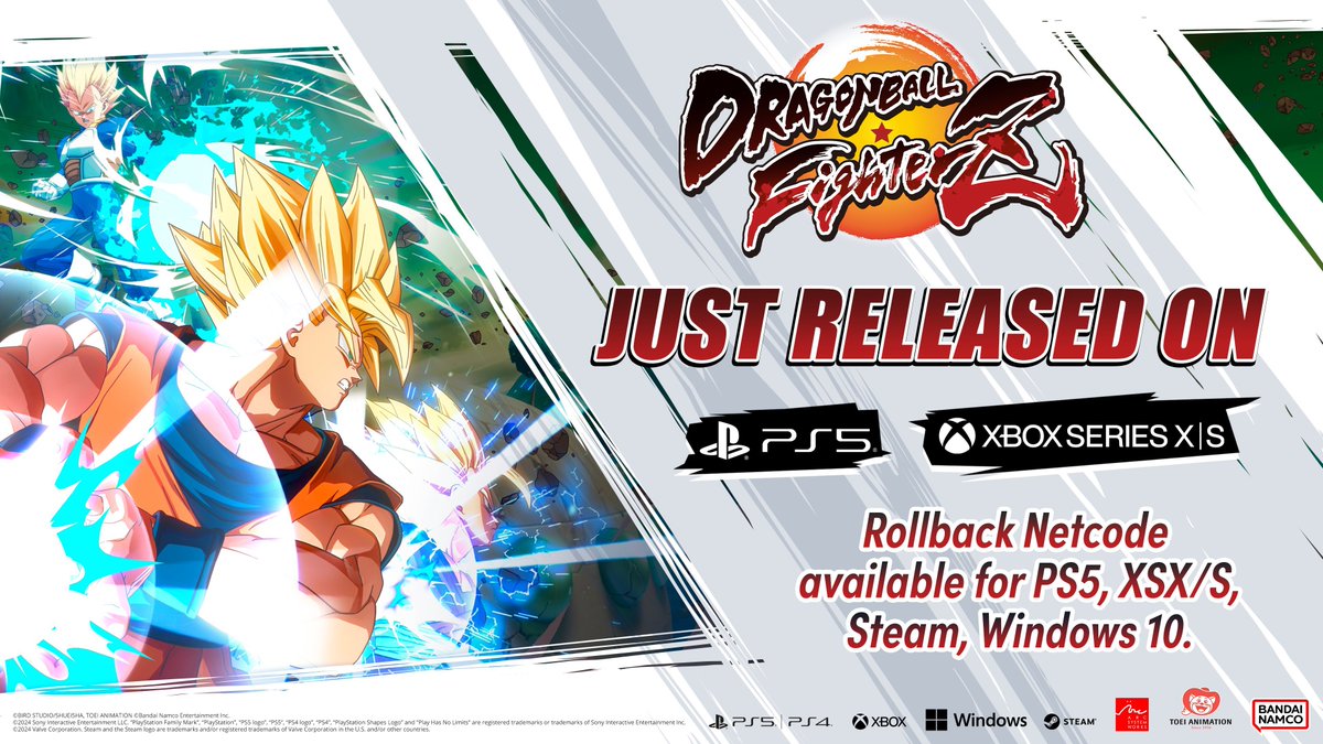 DbsHype's tweet photo. Dragon Ball FighterZ coming to PS5 &amp; XBX Series X|S on 29th February along with the ROLLBACK NETCODE! https://t.co/hj3UiPoRnI