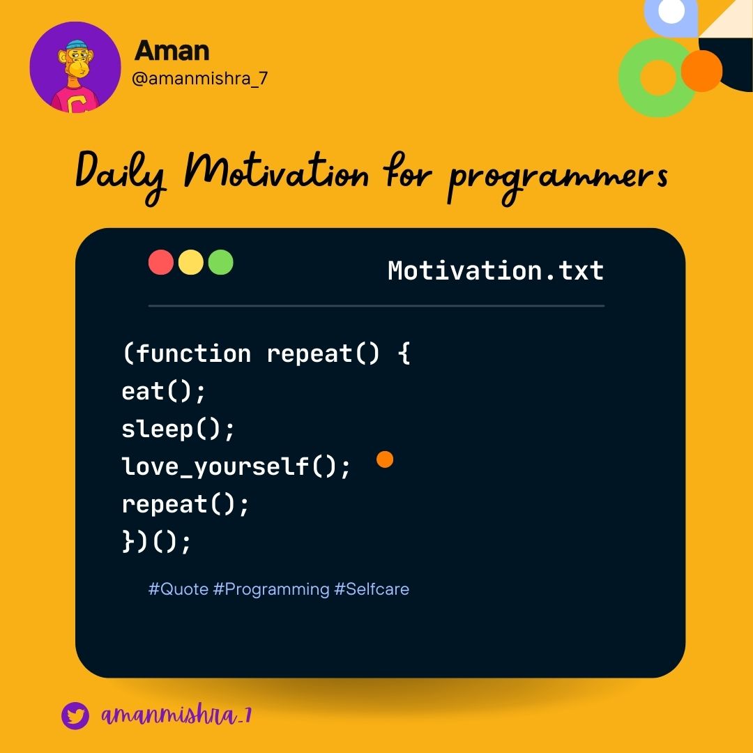 amanmsxg's tweet image. "Embrace the Loop: Where Every Iteration is a Step Closer to Brilliance! 💫 #CodeMotivation #LoopingForward #programming