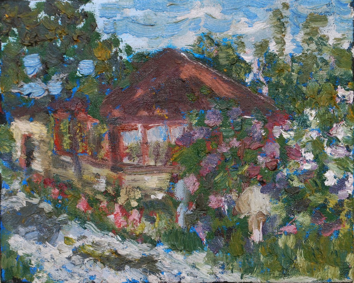 #House in #Riceville #Ontario 1996  8' by 10' #oiloncanvas #impressionism #canadianart #canadianartist #painting #artcollector #artcommunity #fineart #countrylife #art #oilpainting #tbt #wbw #fineartist #ArtistOnX #ArtistOnTwitter   #FBF #impressionistartist