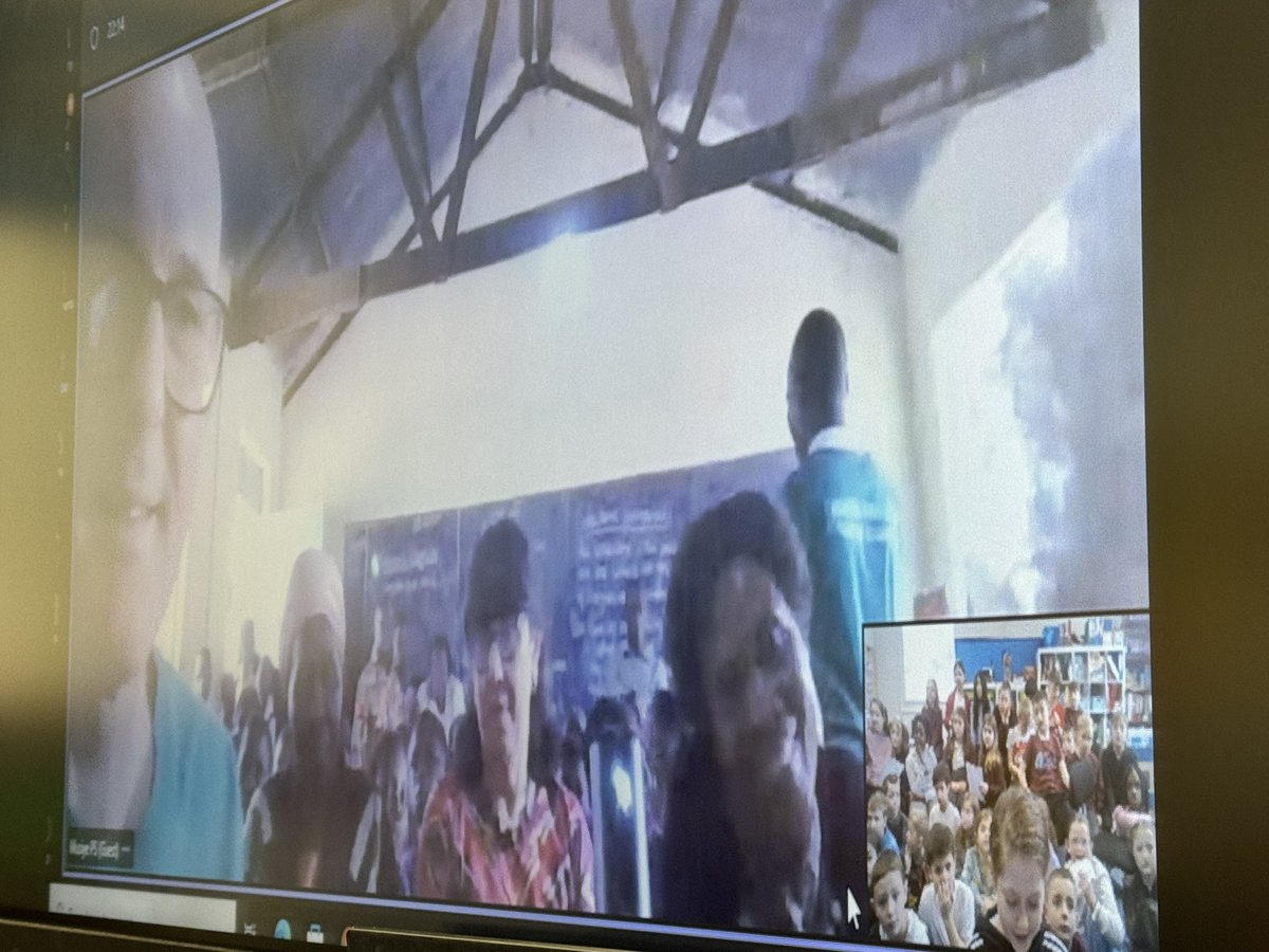 Another exciting day in Coed-Y-Lan! Today we met with our partner school in Mbale, Uganda over Teams. The amazing team from Pont have fitted solar panels to the school roof, so they now have electricity and internet connection. We were the first to say hello! <a href="/jaynebrencher/">Jayne Brencher</a>