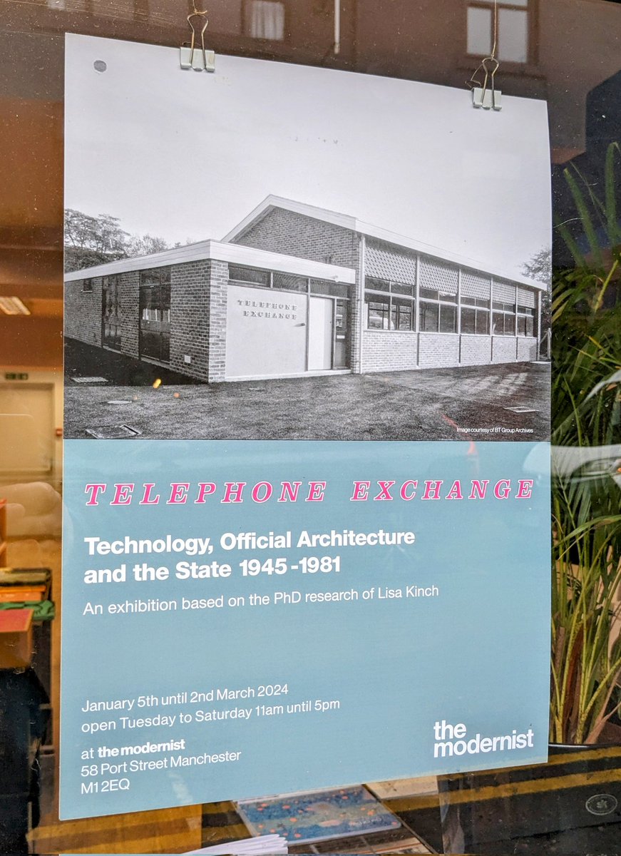 I've just enjoyed an absolutely fascinating visit to this exhibition @modernistmag - great work @LisaMKinch @tele_exchange - a nice lunchtime with @NigelLinge - will be of interest to @AIndustrialArch #industrialarchaeology #industrialheritage