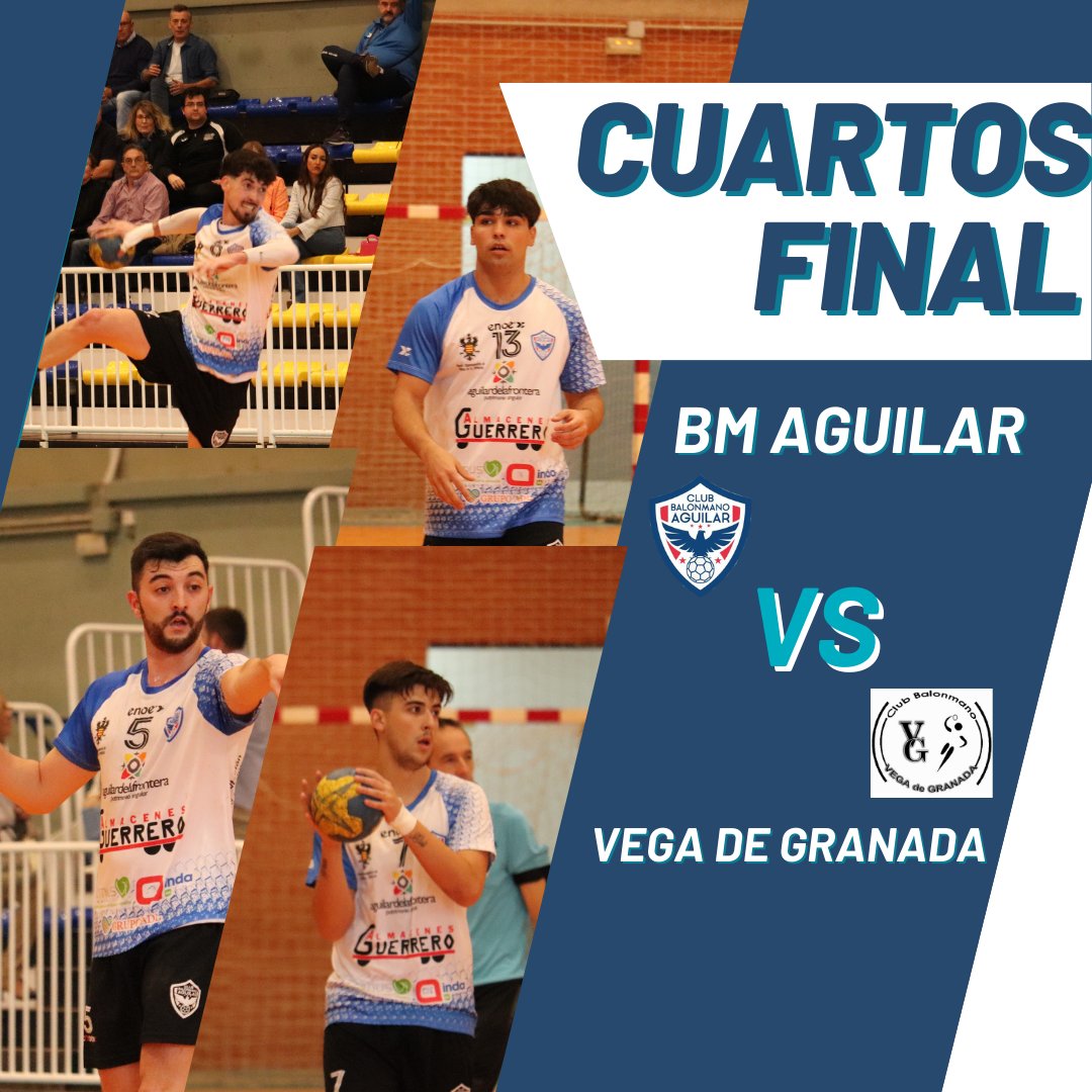 ❗CUARTOS DE FINAL❗

Que mejor día que el 28F para anunciaros quién será nuestro rival para los próximos cuartos de final.

El BM Vega de Granada, os deseamos la mayor de las suertes para los próximos partidos, porque no os lo pondremos nada fácil!😏