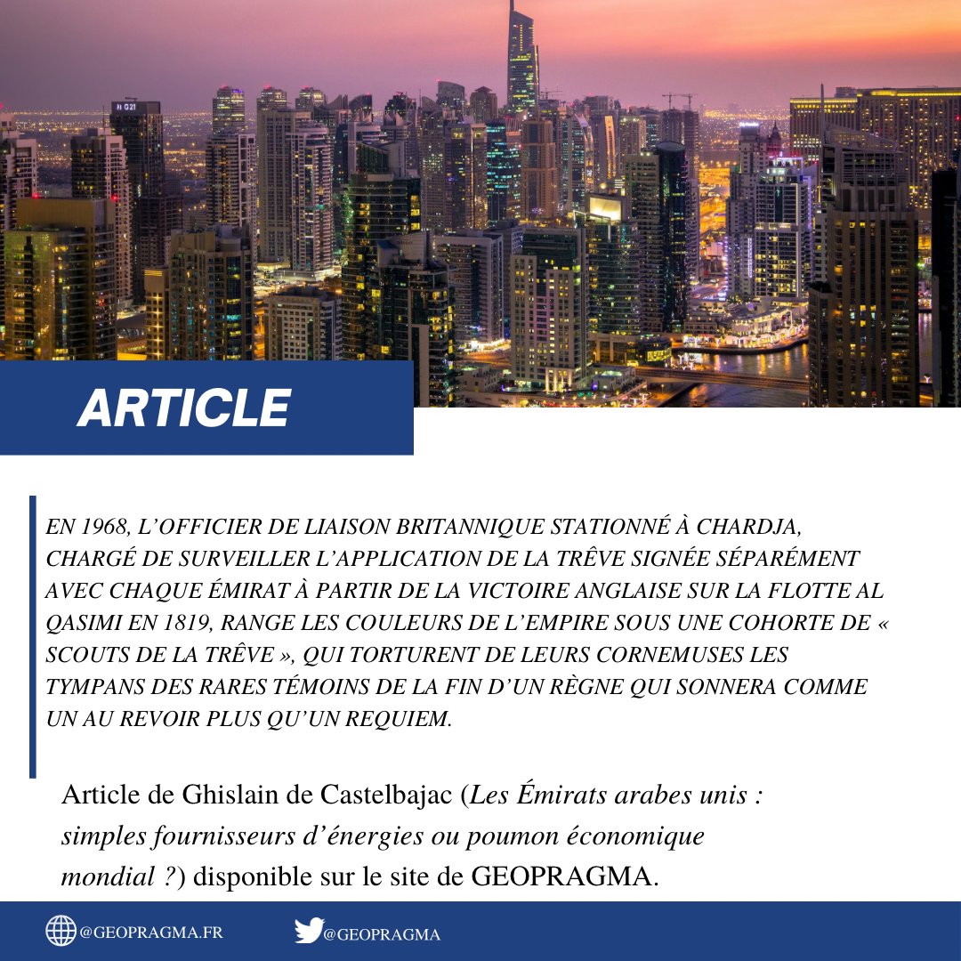 PoleGeopragma's tweet image. Nouvel article disponible sur le site de Geopragma. 👇 geopragma.fr/les-emirats-ar…