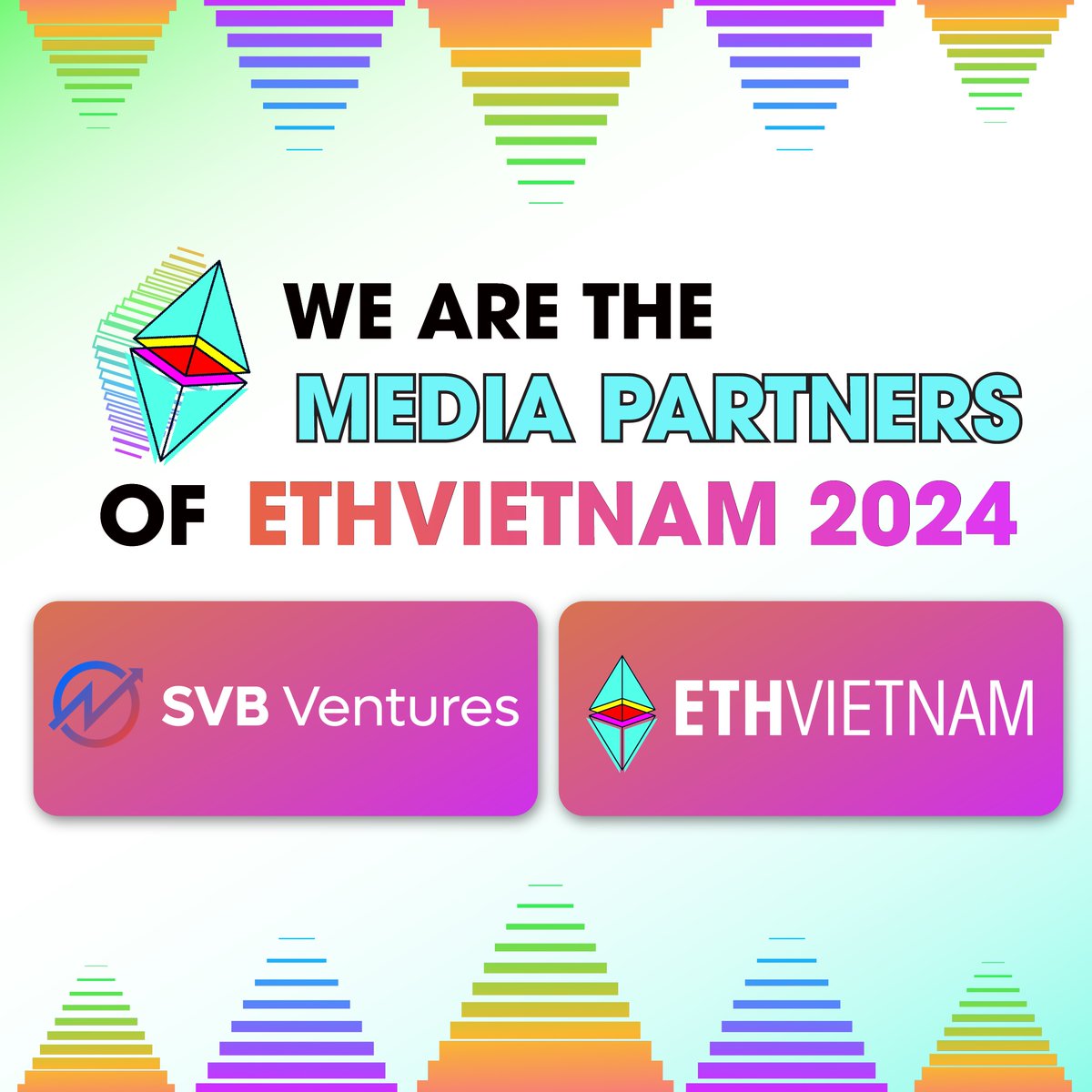 <a href="/SVB_Ventures/">SVB Ventures</a> is delighted to announce our media partnership with the <a href="/eth_vietnam/">ETH Vietnam 🇻🇳 | HO CHI MINH 2025</a> Event 🤝🏻

🗓️ Save the Date:
Hackathon: 13 - 15 March, 2024
Main Event: 16 - 17 March, 2024
📍 Venue: Imperial Citadel of Thang Long - Hanoi Capital
LINK: linktr.ee/eth.vietnam

ETH Vietnam 2024