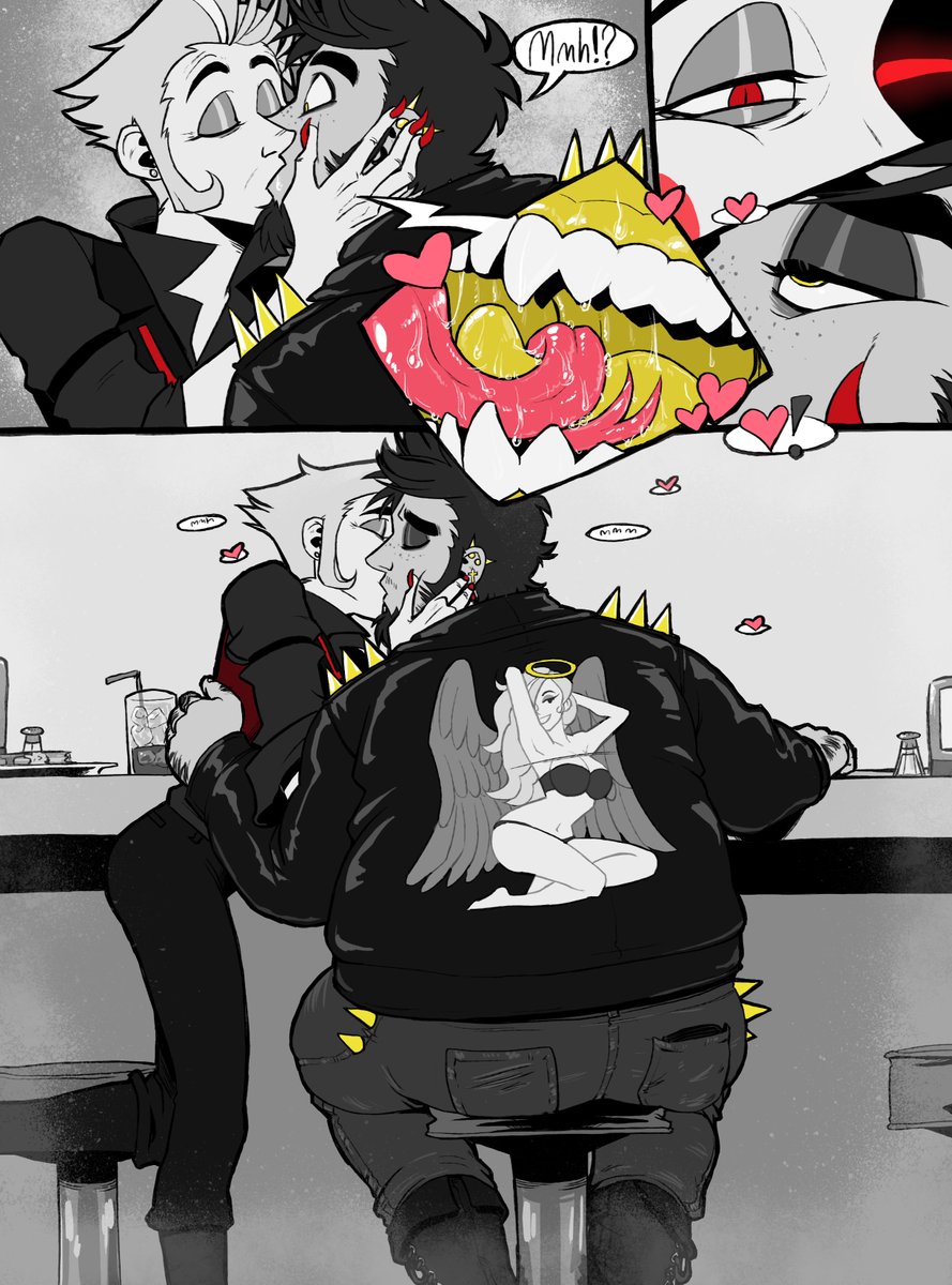 gothangel6669's tweet photo. [ more band au ] luci makes a discovery 😮

#hazbinhoteladam #HazbinHotelLucifer #adamsapple 🍎🎸 https://t.co/aU6BzdnhnO