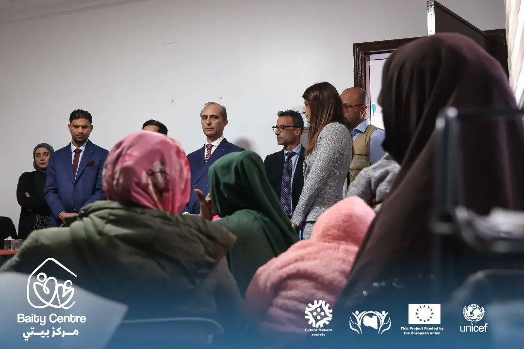 futuremakers_LY's tweet photo. كما التقى خلال الزيارة بالأطفال و أولياء الأمور وقادة مجتمع من جنسيات مختلفة، نعبر عن امتناننا للسفارة الإيطالية وشريكنا اليونسيف لهذه الزيارة القيمه،كما نجدد التزامنا بتقديم أفضل خدمات بأعلى مستويات الجودة و التغيير  الإيجابي لتحقيق التنمية المستدامة ورفاهية الاطفال
@EUinLibya https://t.co/3Z0Th66k1b