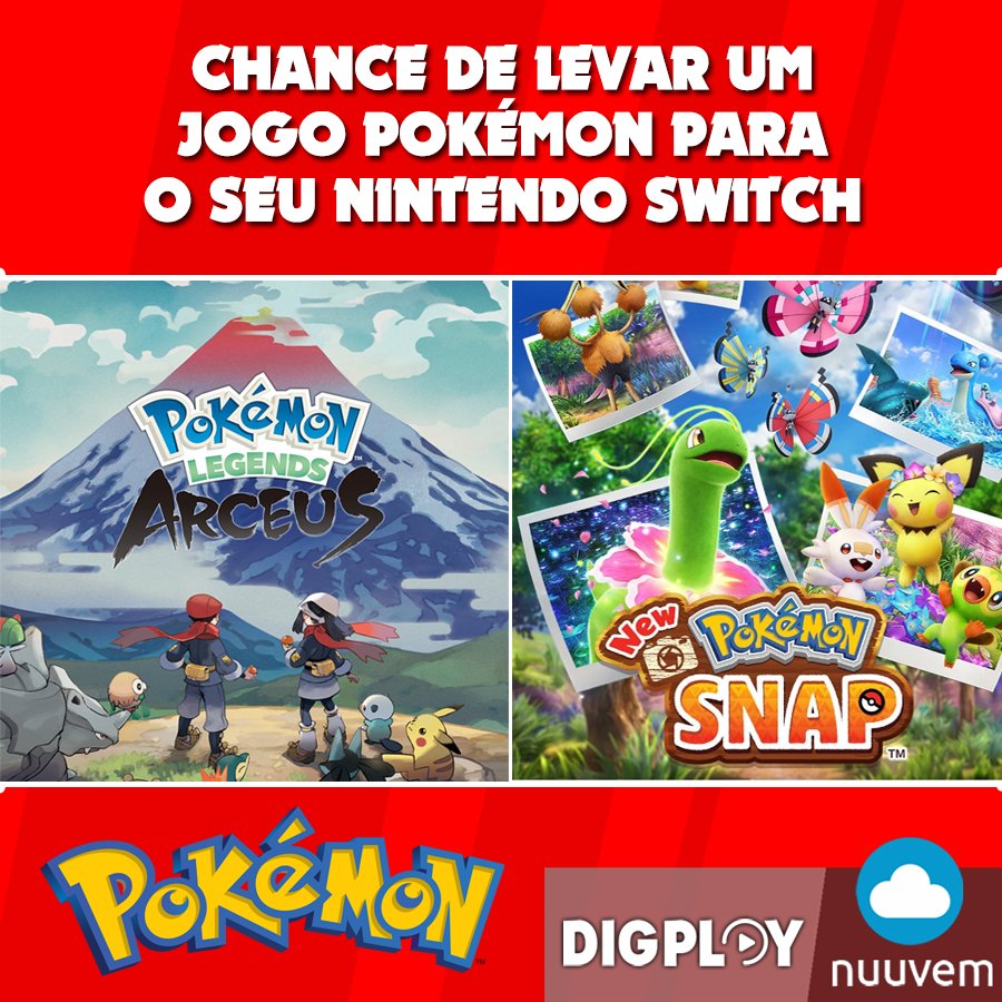 Diego Leonardo ~ DIGPLAY (@canaldigplay) on Twitter photo 🎁 SORTEIO DE POKÉMON
Pessoal, junto com a <a href="/nuuvem/">Nuuvem.com</a>, temos mais um sorteio para manter a HYPE de Pokémon Legends ZA!
🎁 Prêmio: Chave de Pokémon Legends Arceus ou New Pokemon Snap
📄 COMO GANHAR?
- Siga eu e a <a href="/nuuvem/">Nuuvem.com</a> no Twitter
- Dê Curtir ❤️ + RT
- E comente aqui no post um 🎁 SORTEIO DE POKÉMON
Pessoal, junto com a <a href="/nuuvem/">Nuuvem.com</a>, temos mais um sorteio para manter a HYPE de Pokémon Legends ZA!
🎁 Prêmio: Chave de Pokémon Legends Arceus ou New Pokemon Snap
📄 COMO GANHAR?
- Siga eu e a <a href="/nuuvem/">Nuuvem.com</a> no Twitter
- Dê Curtir ❤️ + RT
- E comente aqui no post um