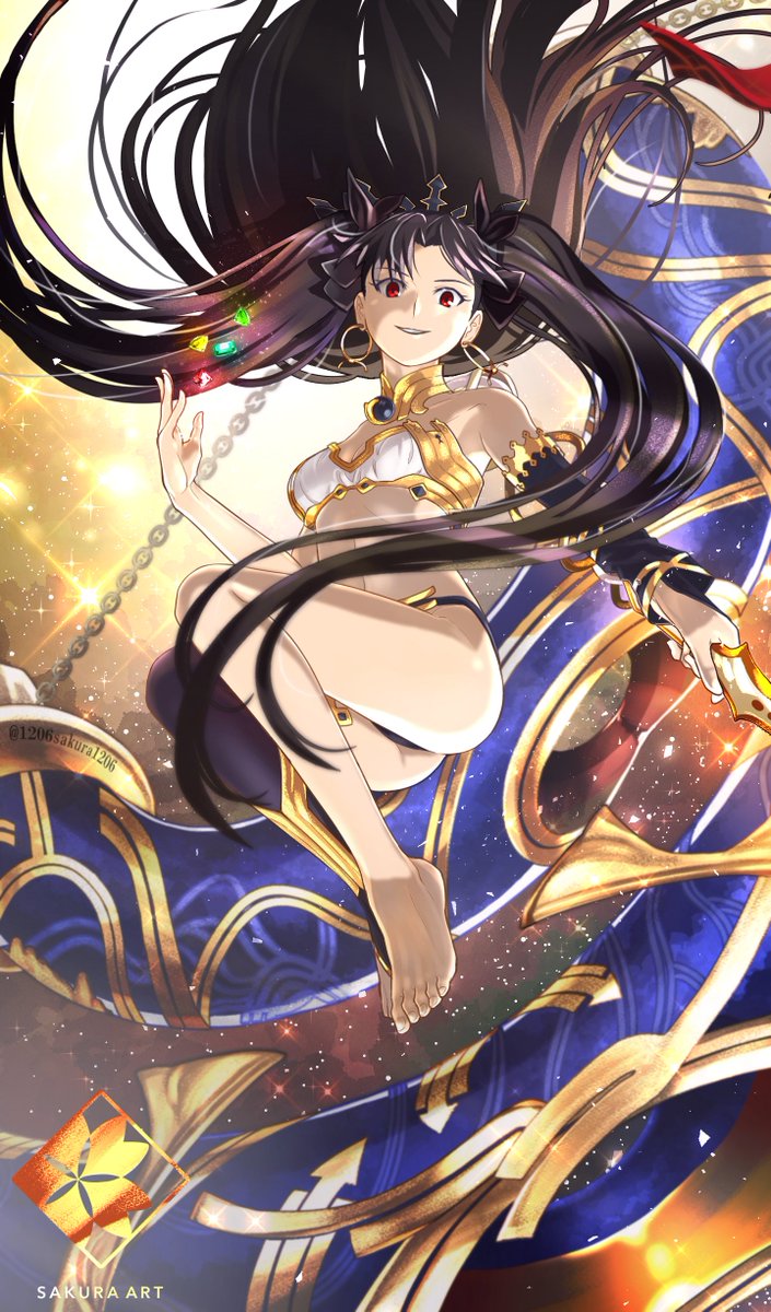 イシュタル(Fate) 「フォルダー見てたら過去に作成したFateのファンアートができてたので唐突ですがU」|櫻てっこ🖊稼働状況：ご依頼受付中！のイラスト