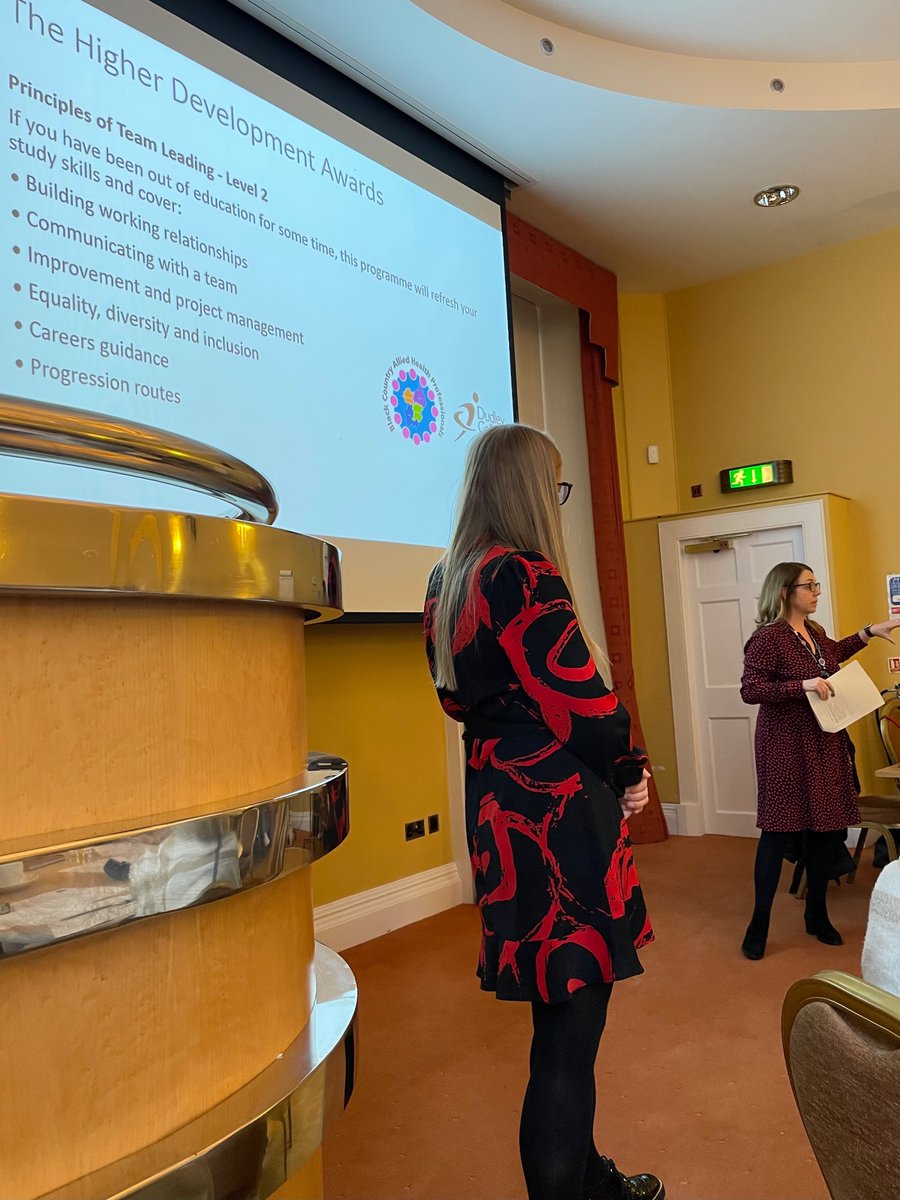 GlynnJenny's tweet image. Next up it’s Faculty’s very own @AHPRiannaM and @LorraineAHP 
sharing updates about apprenticeships &amp;amp; the Higher Dev’t Award to name but a few……

So much great stuff going on for our #SupportWorkers🌟🌟

@BlackCountryICS @NHSinBlkCountry @BC_AHPs