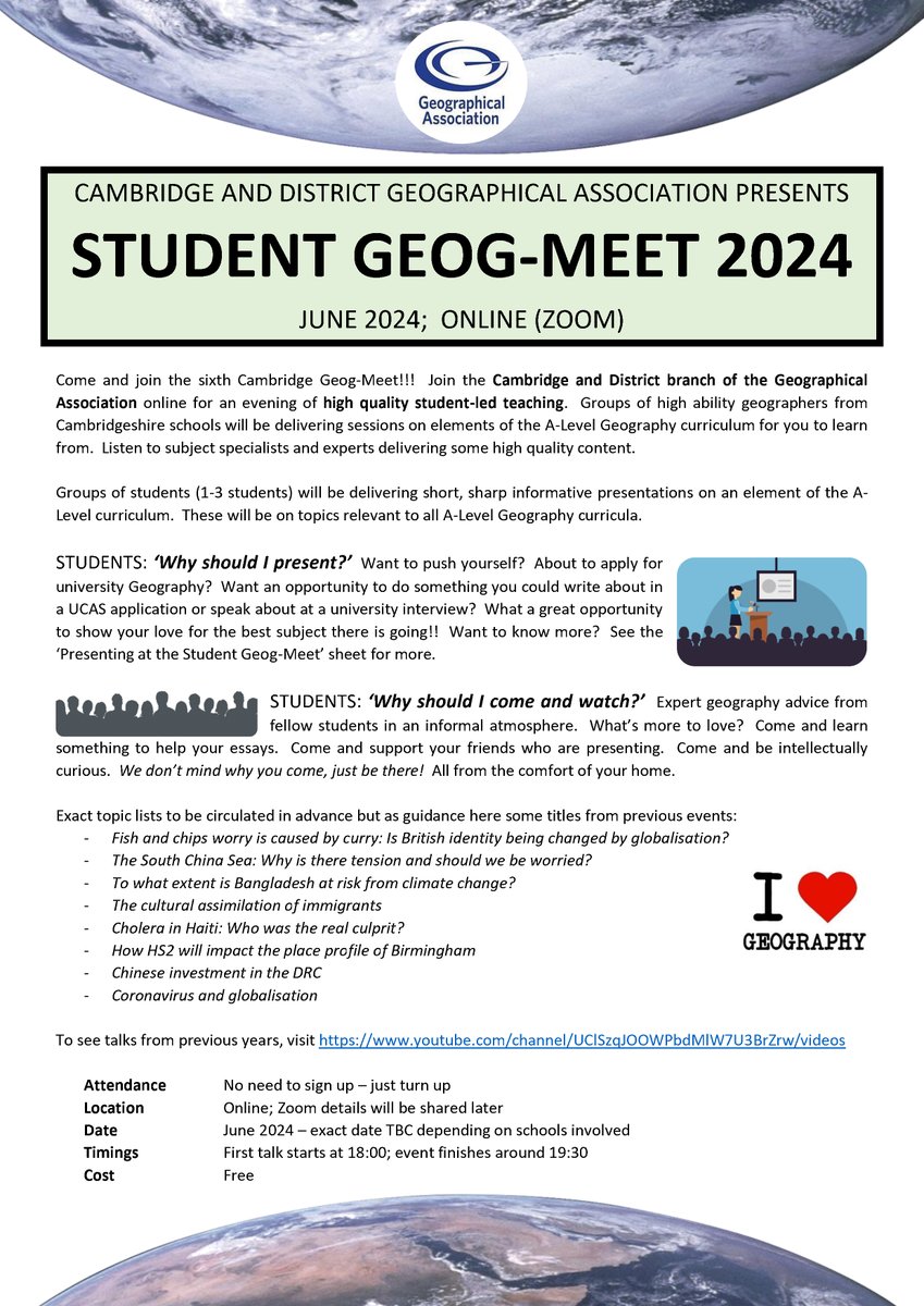 Cambridge Geographical Association tweet media