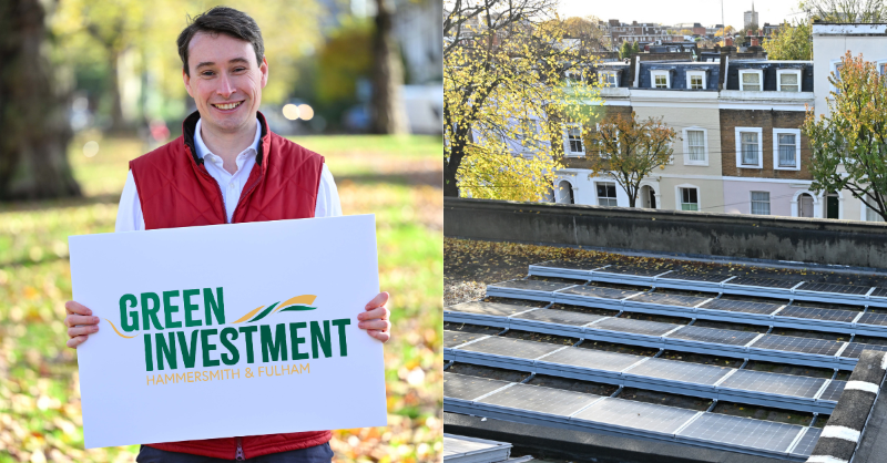 LBHF's tweet photo. And… we’re back! H&amp;F Green Investment has re-opened with a fixed 4.6%-a-year return.
 
Residents and businesses can once again earn a fixed return across a five-year term while supporting local green projects like solar panels for local schools. ☀️ Capital at risk.
