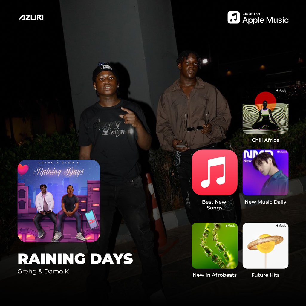 azurimusic's tweet photo. ICYMI: New music from @heisgrehg & @damokilladavibe out on all platforms.
#DistributedByAzuri https://t.co/ux6n5DVSIf